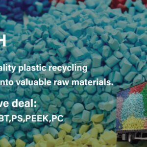 100 mt abs white regrinds for recycling – global export from hamburg port, germany