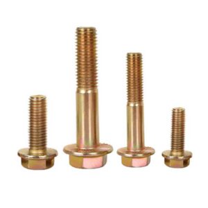 china yellow color zinc plated hex flange bolt din6921 manufacturer and supplier | chengyi