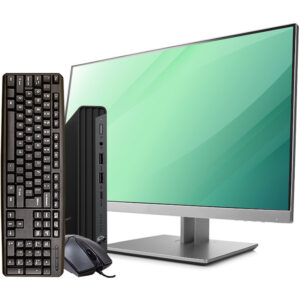 hp elitedesk 800 g6 micro intel i5 10th gen 16gb ram 512gb ssd 22in lcd windows 11 pro, wi fi