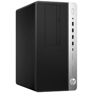 hp prodesk 600 g4 tower intel core i5 8500 6 core 16gb ram 1tb hdd windows 11 pro, wi fi, dvd