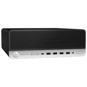 hp prodesk 600 g5 sff desktop computer intel core i5 9th gen 16gb ram 256gb ssd wi fi windows 11 professional 22" lcd
