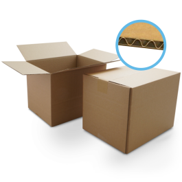 single wall brown cardboard boxes