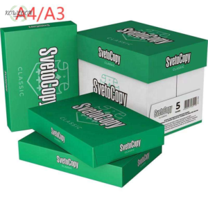 white a4 paper, premium copy paper, smooth texture, suitable for printing and writing.