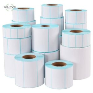 wholesale 60 gsm price label top coated thermal roll sticker paper for supermarket